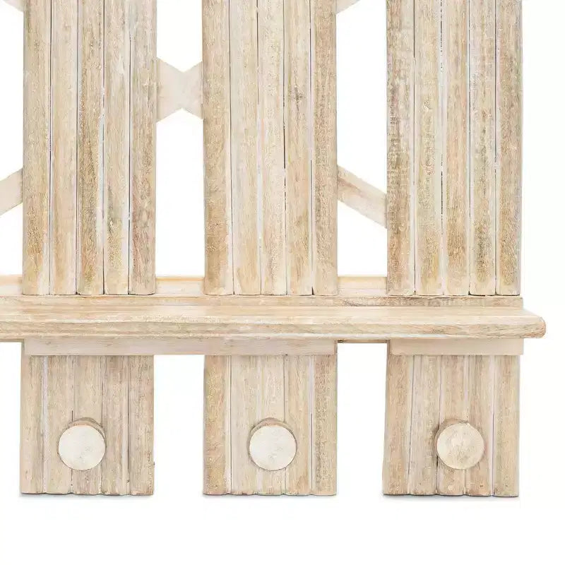 Étagère murale de rangement Crane Baby 5,5 po x 20 po Charlie Farmhouse Fence beige