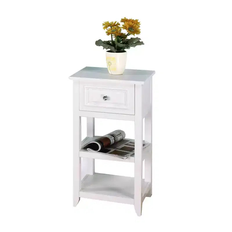 Meuble bas de salle de bain Dawson avec 1 tiroir blanc - Elegant Home Fashions