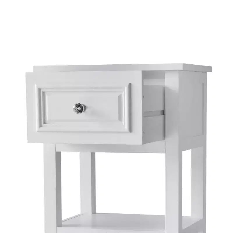 Meuble bas de salle de bain Dawson avec 1 tiroir blanc - Elegant Home Fashions