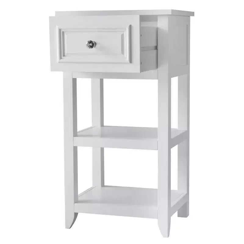 Meuble bas de salle de bain Dawson avec 1 tiroir blanc - Elegant Home Fashions
