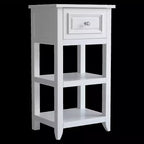 Meuble bas de salle de bain Dawson avec 1 tiroir blanc - Elegant Home Fashions