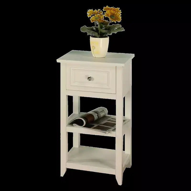 Meuble bas de salle de bain Dawson avec 1 tiroir blanc - Elegant Home Fashions