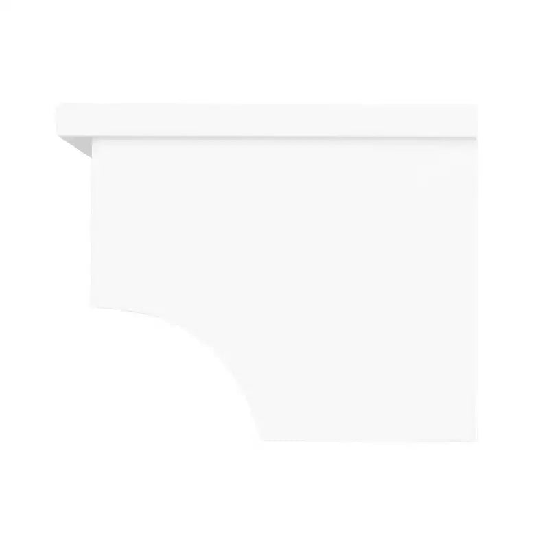 Organisateur de salle de bain au-dessus des toilettes Dover avec étagères ouvertes et deux porte-serviettes Blanc - Alaterre Furniture