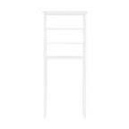 Organisateur de salle de bain au-dessus des toilettes Dover avec étagères ouvertes et deux porte-serviettes Blanc - Alaterre Furniture