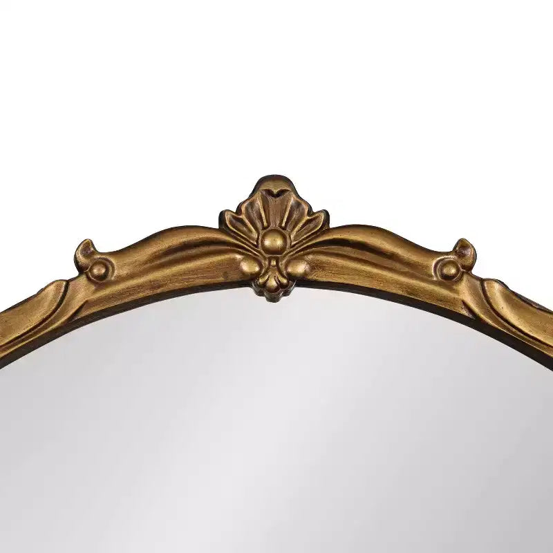 Miroir Mural Encadré Marchon Or 30" x 30" - Kate & Laurel All Things Decor : Rond Moderne Décoratif, Aucun Assemblage Requis