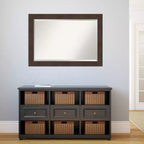 Miroir mural encadré Wildwood 41" x 29" marron - Amanti Art