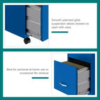 Space Solutions Classeur mobile vertical 3 tiroirs de 18 po de profondeur, largeur lettre, bleu classique