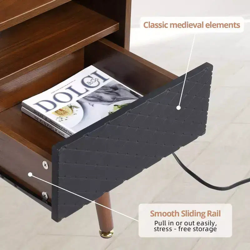 Table de chevet Acekool en acrylique transparent 45 x 30 x 39 cm (L x l x H), table d'appoint minimaliste moderne avec pieds triangulaires, aucun assemblage requis