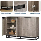 Buffet de Rangement, Grand Meuble de Rangement Moderne de Cuisine de 55" avec 2 Tiroirs et 4 Portes