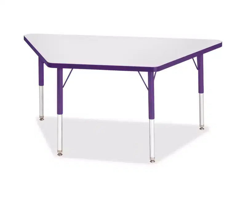 Table trapèze Jonti-Craft Berries Prism Edge, hauteur élémentaire (24 x 48) en violet