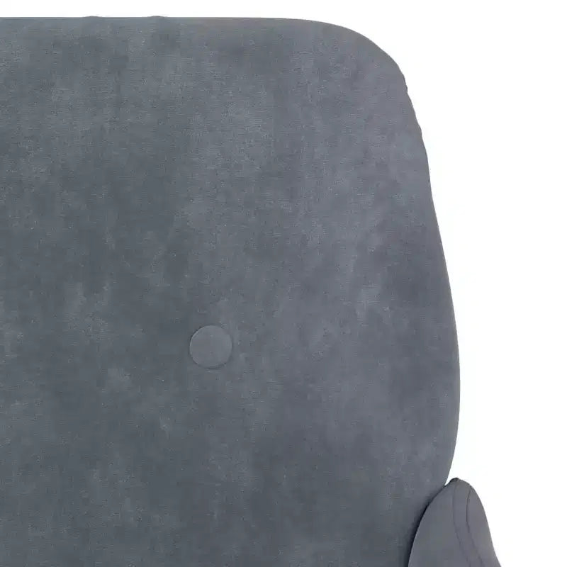 vidaXL Fauteuil Gris foncé 24.4x31.1x31.1 Velours - Gris foncé