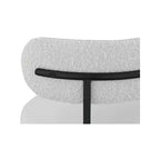 Meridian Furniture, Tabouret de bar Beacon en cuir vegan crème, lot de 2