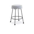 Meridian Furniture,Fleur Grey Fabric Counter Stool