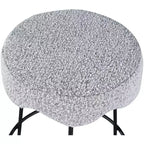 Meridian Furniture, Tabouret de Comptoir en Tissu Gris Fleur