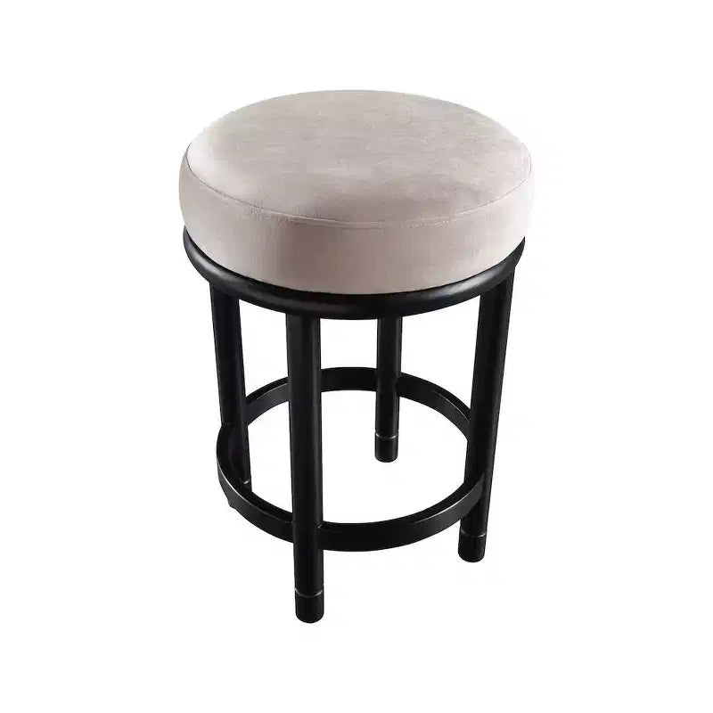 Meridian Furniture, Tabouret de comptoir en velours Monette taupe