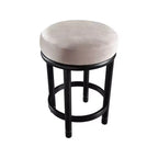 Meridian Furniture, Tabouret de comptoir en velours Monette taupe