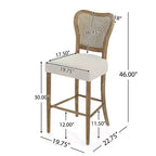 MAYEERTY Chaise d'appoint avec pieds, chaises rembourrées sans accoudoirs, lot de 2