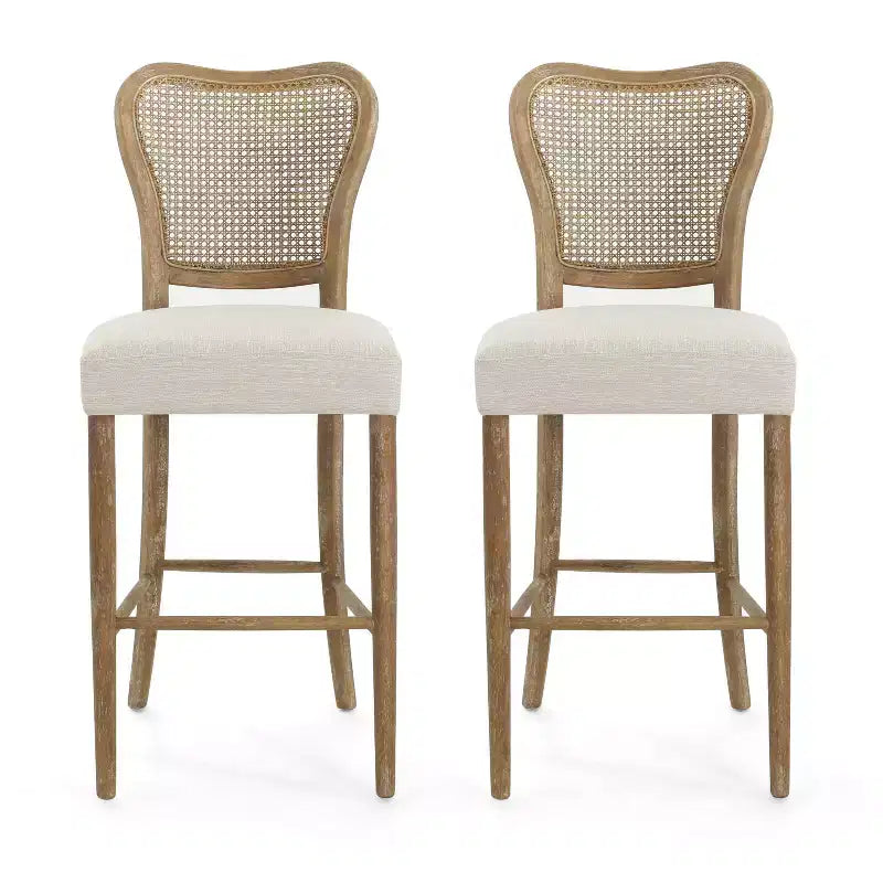 MAYEERTY Chaise d'appoint avec pieds, chaises rembourrées sans accoudoirs, lot de 2