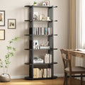 6 Tier Bookshelves, Home Office Bookcase Shelf Storage Organizer, Free Standing Storage Shelving Unit for Bedroom, Living Room and Home Office