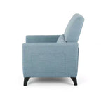 Fauteuil inclinable contemporain GDFStudio Alscot en tissu avec clous décoratifs