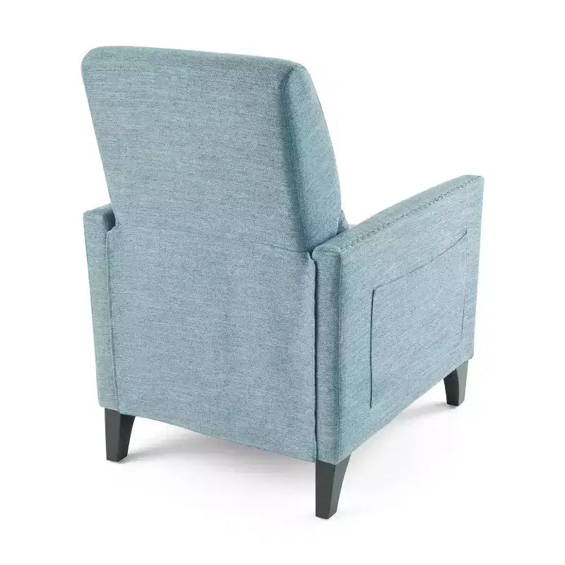 Fauteuil inclinable contemporain GDFStudio Alscot en tissu avec clous décoratifs