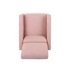 Fauteuil inclinable contemporain GDFStudio Alscot en tissu avec clous décoratifs