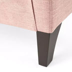 Fauteuil inclinable contemporain GDFStudio Alscot en tissu avec clous décoratifs