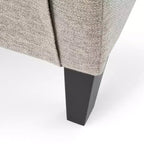 Fauteuil inclinable contemporain GDFStudio Alscot en tissu avec clous décoratifs