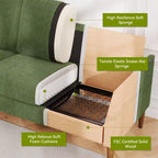 Canapé 2 places Dyonery 88, canapés confortables pour salon, canapé 2 places moderne surdimensionné, grands canapés pour chambre et bureau