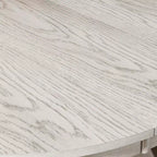 Ensemble table de salle à manger ronde extensible VECELO, table en bois d'hévéa avec 4/6 chaises de salle à manger rembourrées sans accoudoirs pour cuisine, gris