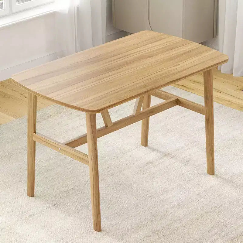 PexFix Table de salle à manger 47 pour 4-6 personnes, Table de cuisine en bois, Table de dîner moderne avec cadre en bois robuste pour salle à manger et cuisine, Nature