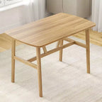 PexFix Table de salle à manger 47 pour 4-6 personnes, Table de cuisine en bois, Table de dîner moderne avec cadre en bois robuste pour salle à manger et cuisine, Nature