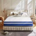 Swedrea Hybrid Mattress Breathable Medium Cooling Memory Foam Bed-in-a-Box White
