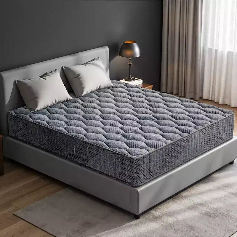 Matelas hybride Swedrea en mousse à mémoire de forme rafraîchissante, fermeté moyenne, livré compressé dans une boîte