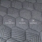 Matelas hybride Swedrea en mousse à mémoire de forme rafraîchissante, fermeté moyenne, livré compressé dans une boîte