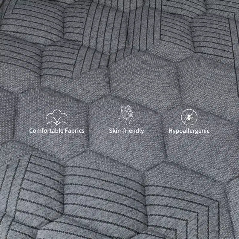 Matelas hybride Swedrea en mousse à mémoire de forme rafraîchissante, fermeté moyenne, livré compressé dans une boîte