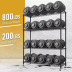 Étagères métalliques réglables de rangement robuste, unité de rayonnage en fil de fer avec roues 1200 lb NSF
