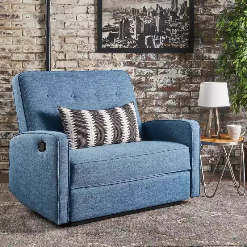 Fauteuil inclinable manuel standard Merax Sleek 47 avec design capitonné confortable
