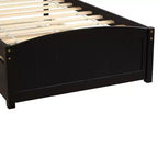 Lit plateforme de taille simple avec lit gigogne Espresso