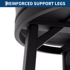 Lot de 2 tabourets de bar rotatifs de 76 cm avec structure en fer, siège en MDF, pivotement à 360 degrés, construction durable et design moderne