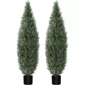 Acekool 5ft Topiary Pair - Realistic Cedar Look for Indoor & Outdoor