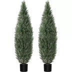Acekool 5ft Topiary Pair - Realistic Cedar Look for Indoor & Outdoor