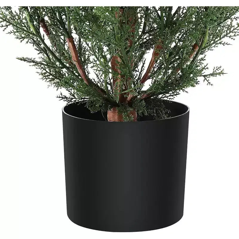 Lot de 2 topiaires Acekool de 1,5 m – Aspect cèdre réaliste pour l'intérieur et l'extérieur