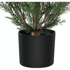 Lot de 2 topiaires Acekool de 1,5 m – Aspect cèdre réaliste pour l'intérieur et l'extérieur