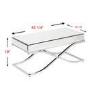 Table basse miroir Ava - Chrome - SEI