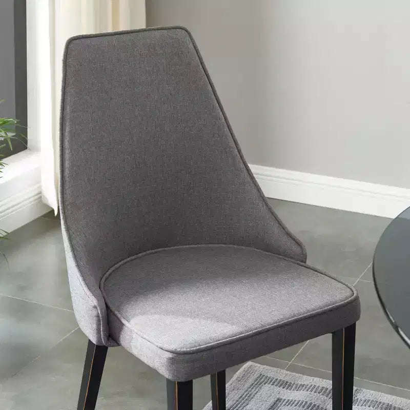 Chaises de salle à manger modernes rembourrées Probe Hues, chaise sans accoudoirs en métal pour cuisine et salle à manger
