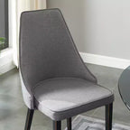 Chaises de salle à manger modernes rembourrées Probe Hues, chaise sans accoudoirs en métal pour cuisine et salle à manger