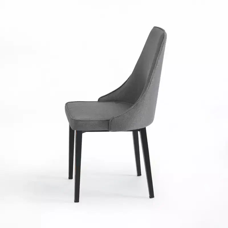 Chaises de salle à manger modernes rembourrées Probe Hues, chaise sans accoudoirs en métal pour cuisine et salle à manger