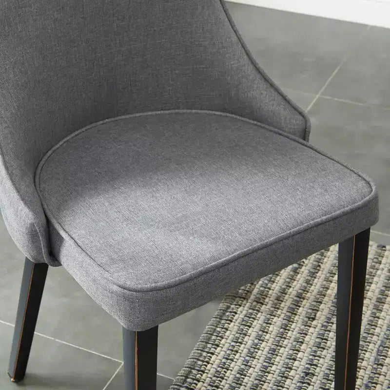Chaises de salle à manger modernes rembourrées Probe Hues, chaise sans accoudoirs en métal pour cuisine et salle à manger