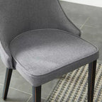 Chaises de salle à manger modernes rembourrées Probe Hues, chaise sans accoudoirs en métal pour cuisine et salle à manger